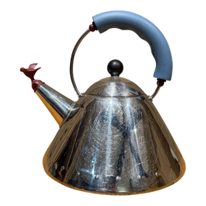 Alessi 9093 Whistling Tea Kettle Designed by Michael Graves Post-Modern