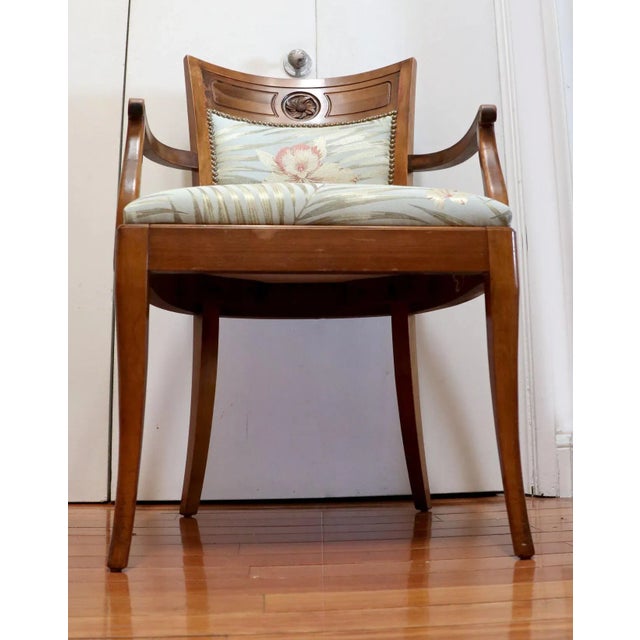 1920s --German or Gustavian Influenced Carved Maple Open Armchair For Sale In Los Angeles - Image 6 of 13