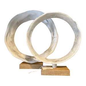 Contemporary Made Goods Eldoris Circular Sculptures- Pair