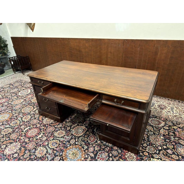 English Desk in Mahogany For Sale - Image 16 of 18