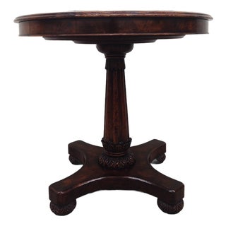 Jonathan Charles Buckingham Collection Mahogany 32" Round Pedestal Game Table For Sale