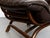 Set of Bamboo and Leather Lounge Chair and Ottoman, 1970s For Sale - Image 12 of 18