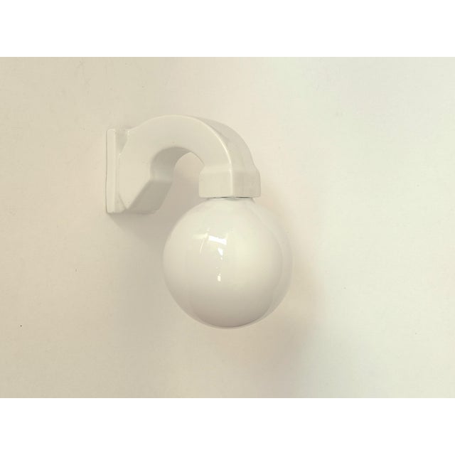 Art Deco Porcelain Bathroom Wall Light, 1930s For Sale - Image 6 of 7