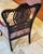 Chippendale Vintage Chippendale-Style Carved Mahogany Ribbon-Back Armchair For Sale - Image 3 of 12