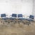 Marvelous vintage Modern set of 4 Steelcase dining or game armchairs composed of swivel, manual height & tension...