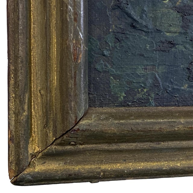 Wood Dark and Moody Original Abstract Painting by Stephen Hansrote For Sale - Image 7 of 8