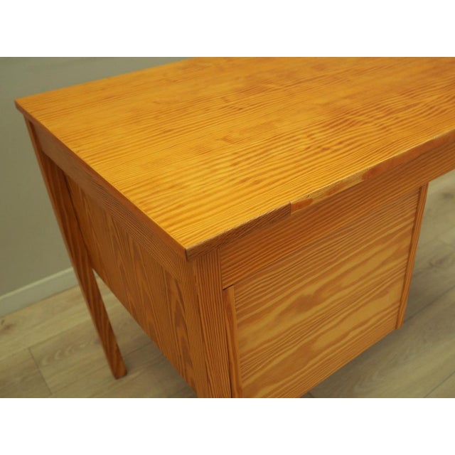 Orange Danish Pine Desk, 1970s For Sale - Image 8 of 17