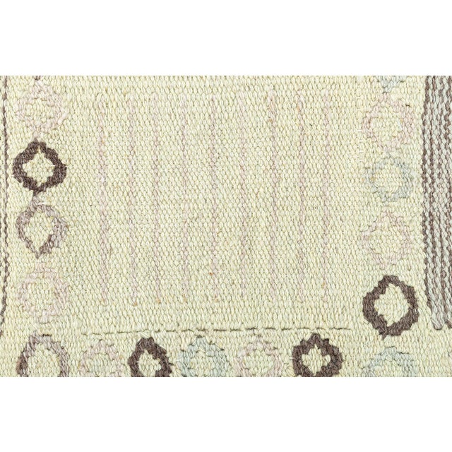 Textile Oversized Swedish Design Flat-Weave Rug in Natural Wool by Doris Leslie Blau For Sale - Image 7 of 8