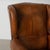 Pair of 20th Century Danish Vintage Brown Leather Wingback Club Chairs For Sale - Image 9 of 18