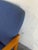Blue Upholstered Beechwood Lounge Chair Danish Mid-Century Modern 1960s For Sale - Image 9 of 10