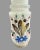 Vintage French Opaline Hand Painted Floral Decorated Art Glass Vase For Sale - Image 4 of 9