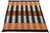 Modern Navajo Style Geometric Wool Rug Handmade Terracotta & Charcoal Flatweave For Sale In New York - Image 6 of 11
