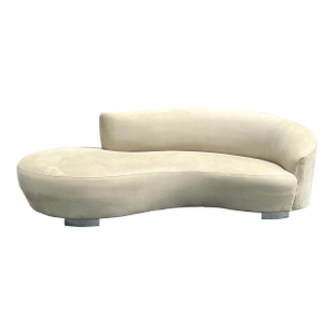 Vintage Modern Cloud Sofa in Soft Sage | Vladimir Kagan for Wieman Style c.1980s