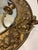French Antique 19th C French Girandole Mirror / Mirrored Wall Sconce - Ornate Cast Brass - 29" For Sale - Image 3 of 4