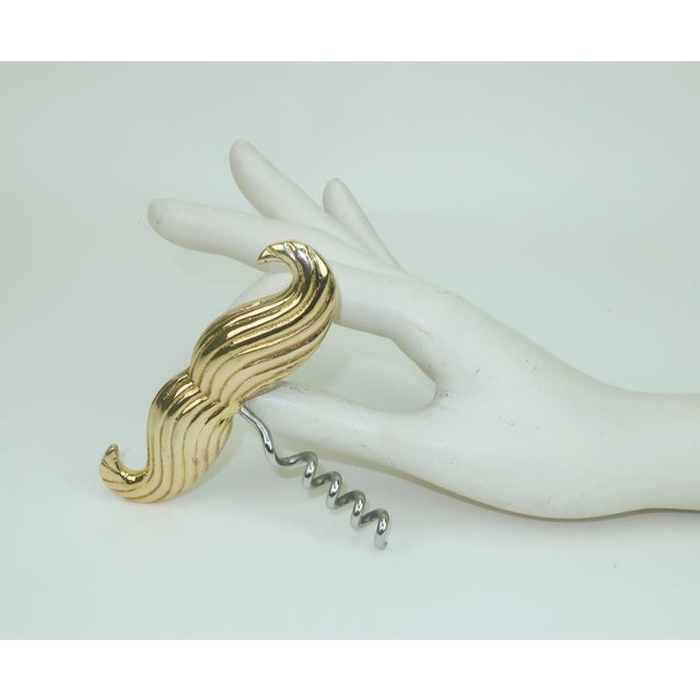 Jonathan Adler Brass Handlebar Mustache Corkscrew Bottle Opener For Sale - Image 9 of 9