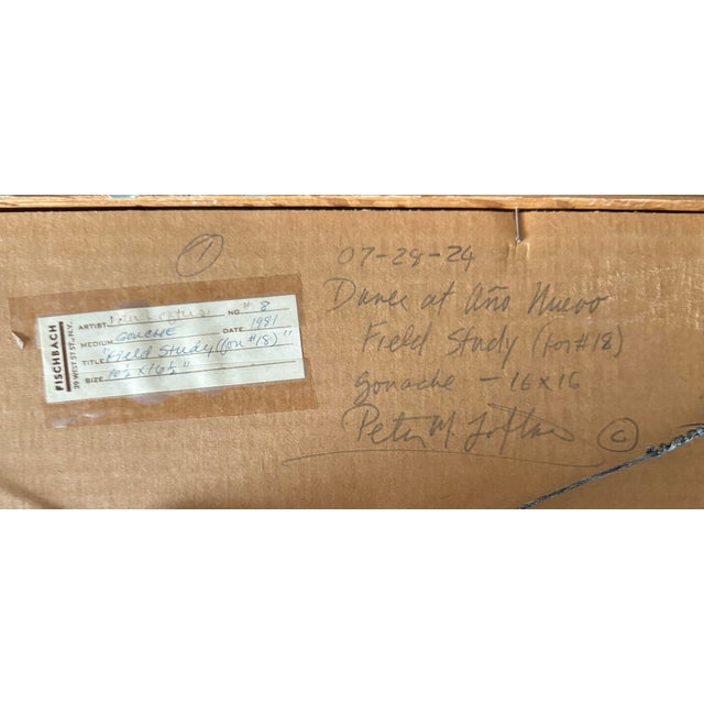 Paint Peter Loftus (American, Born 1948), Set of Three Watercolor and Gouache on Paper Field Studies For Sale - Image 7 of 13