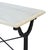Matthew Izzo Home Avignon Lightly Distressed Whitewashed Oak and Cast Iron Bistro Table - Rectangular For Sale - Image 4 of 9