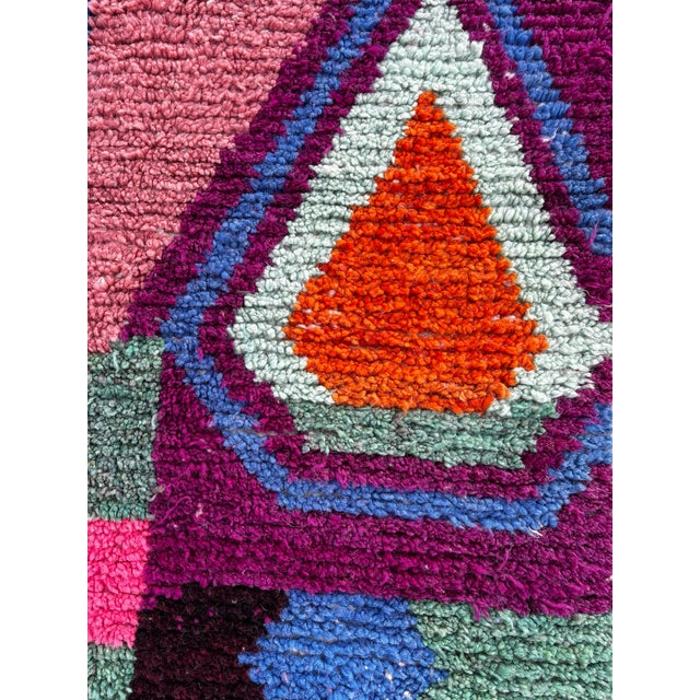 Bauhaus Abstract Geometric Handwoven Wool, 1990s For Sale - Image 3 of 12