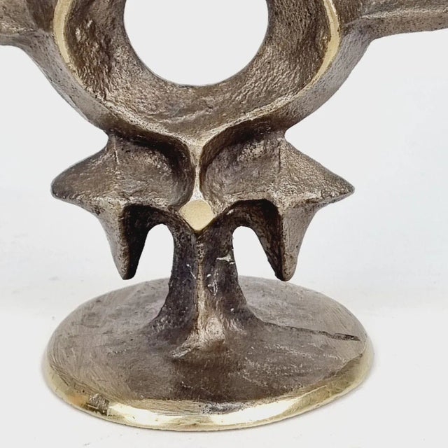 Vintage Brutalist Styled Candleholder, 1970s For Sale - Image 10 of 13