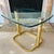 Mid-Century Modern Mid Century Glam Hollywood Regency Pace Collection Side/ Coffee Table Brass and Glass For Sale - Image 3 of 13