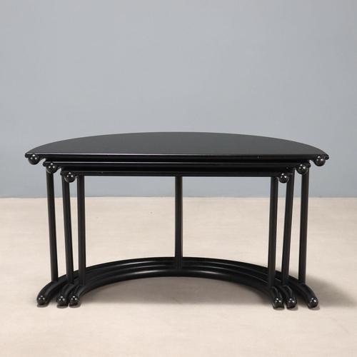 Tria Coffee Tables by Gianfranco Frattini for Acerbis, Set of 3 For Sale - Image 9 of 10