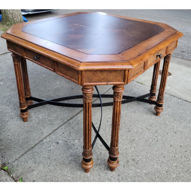 Wood Tommy Bahama Island Estate Samba Game Table For Sale - Image 7 of 13