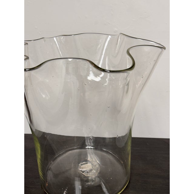 Jennifer Bartlett for a/D Gallery Hand Blown Glass Vase, Vintage For Sale - Image 12 of 12