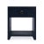 Bar Harbor Raffia 1 Drawer Nightstand, Navy Blue For Sale In Chicago - Image 6 of 6