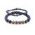Gemstone Deep Wisdom Lapis & Evil Eye Beaded Bracelet Set For Sale - Image 7 of 7