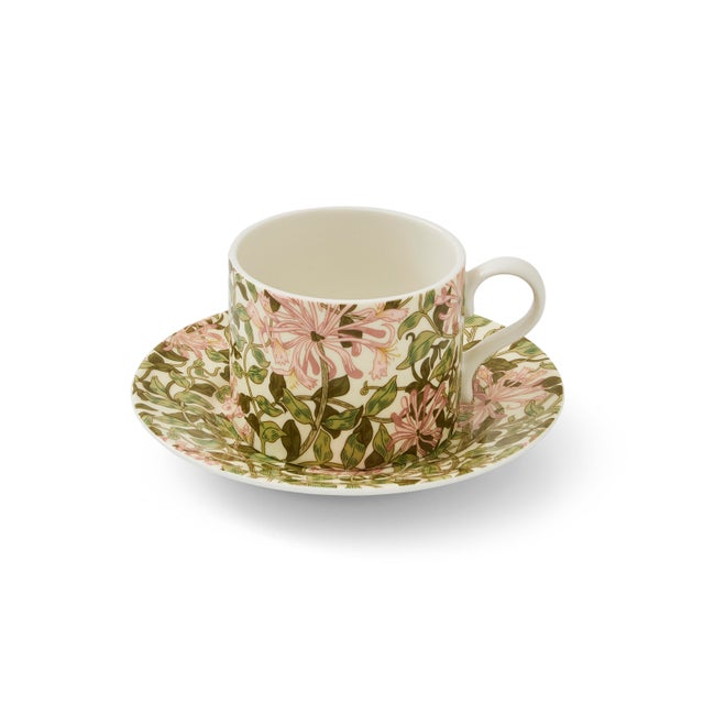 Ceramic Spode Morris & Co Teacup & Saucer, Honeysuckle For Sale - Image 7 of 7