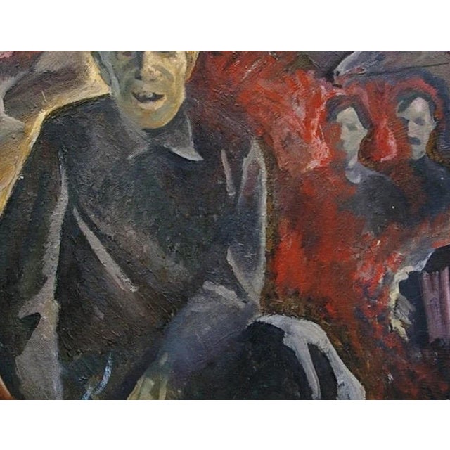 Original Oil Painting: "Story", Ukrainian Soviet Art, Smirnov, 1978 85-110 For Sale - Image 6 of 6