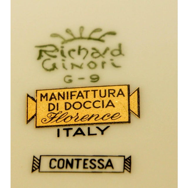 Modern Richard Ginori Contessa Brown and Gold Porcelain Dinner Service, 93 Pieces, Italy, 1980s For Sale - Image 3 of 12