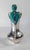 Mid-Century Modern Silverplate Pitcher With Turquoise Bird After Los Castillos by Taxco Cobre For Sale In New York - Image 6 of 13