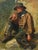 Rudolf Schick, Pipe-Smoking Mountain Farmer, 1800s, Oil Painting on Canvas, Framed For Sale - Image 9 of 9