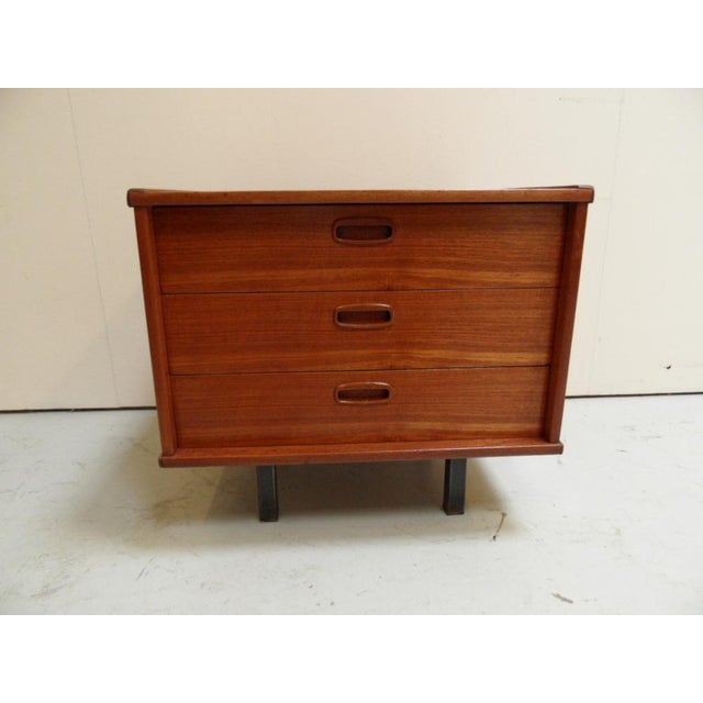 Mid-Century Modern Teak Chest of Drawers, 1950s For Sale - Image 10 of 10