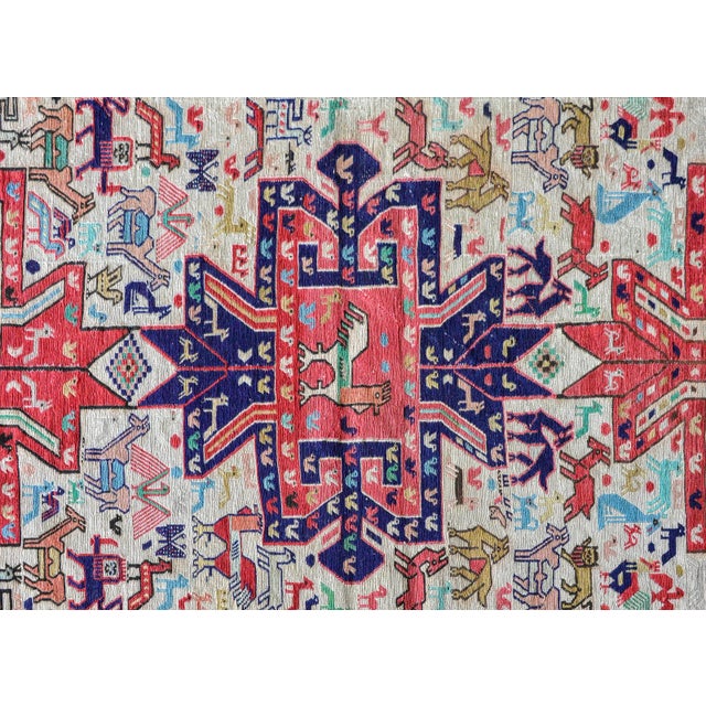 Vintage Soumak Rug For Sale - Image 4 of 11