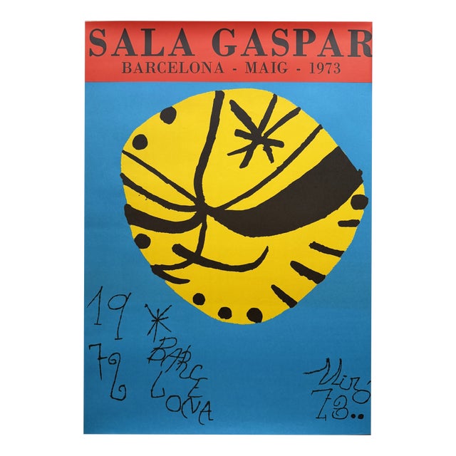 Joan Miró, Sala Gaspar, ​1973, Paper For Sale