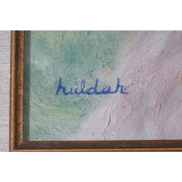 Gold Framed Print of Girl W. Doll - Signed For Sale - Image 11 of 13
