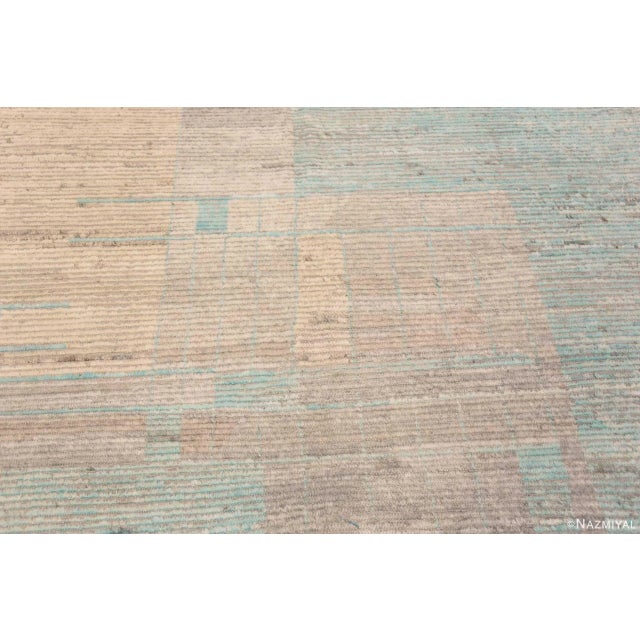 2020s Soft Color Large Contemporary Abstract Geometric Modern Area Rug For Sale - Image 5 of 7