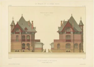 P. Chabat, Villa a Pont a Mousson, 1900s, Paper