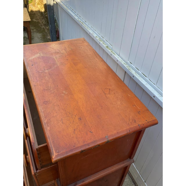 Wooden Chest of Drawers, 1950s For Sale - Image 11 of 17