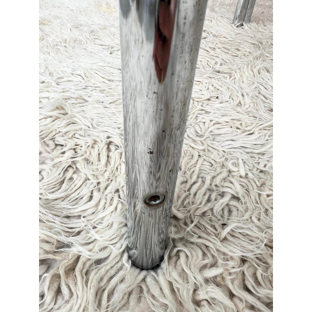 Chrome and Hexagonal Glass Dining Table, 1970s For Sale - Image 12 of 17