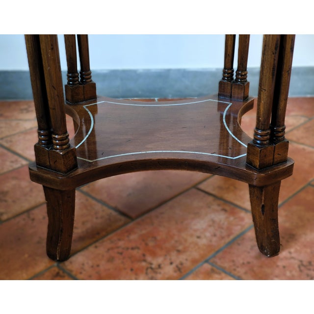 Walnut Console Table by Vittorio Grifoni, Italy, 1970s For Sale - Image 9 of 11