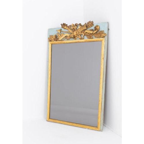 Ornamental & Decorative Materials Antique French Pier Mirror in Gilt Frame, 19th Century For Sale - Image 7 of 7