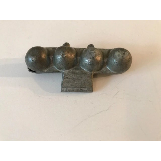 Silver Antique #340 Fruit Hinged Pewter Ice Cream Mold For Sale - Image 8 of 10