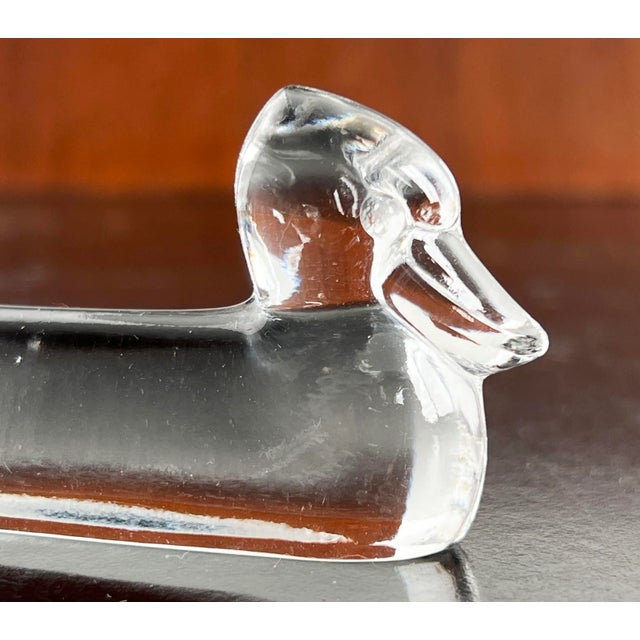 Mid 19th Century Vintage French Crystal Glass Figural Animal Knife Rests - Set of 4 For Sale - Image 5 of 11