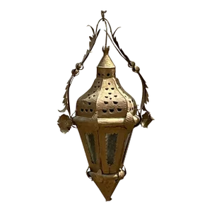 Vintage Boho Moorish Lantern After Addison Mizner