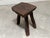 Brutalist Coffee Table and Stools in Blackened Pine, 1960, Set of 6 For Sale - Image 6 of 13