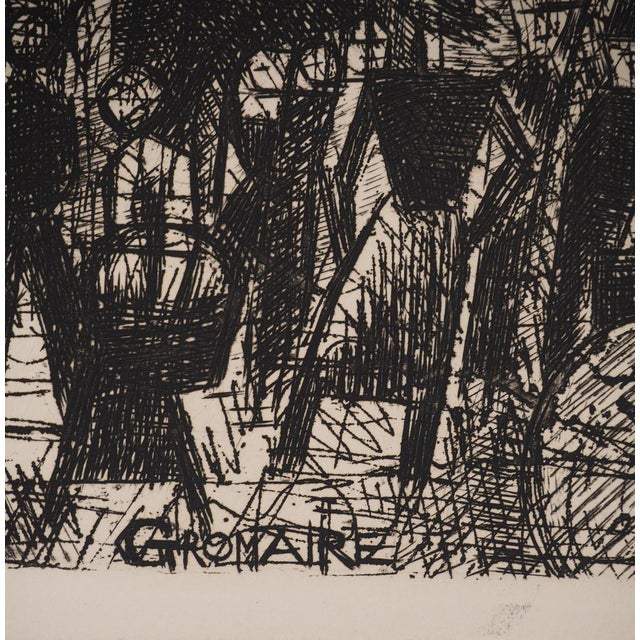 Modern Marcel Gromaire, Montrouge District, Original Signed Engraving For Sale - Image 3 of 6