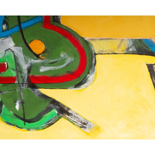 Abstract Acrylic and Watercolor on Paper Painting by James L. Bruch For Sale - Image 4 of 9